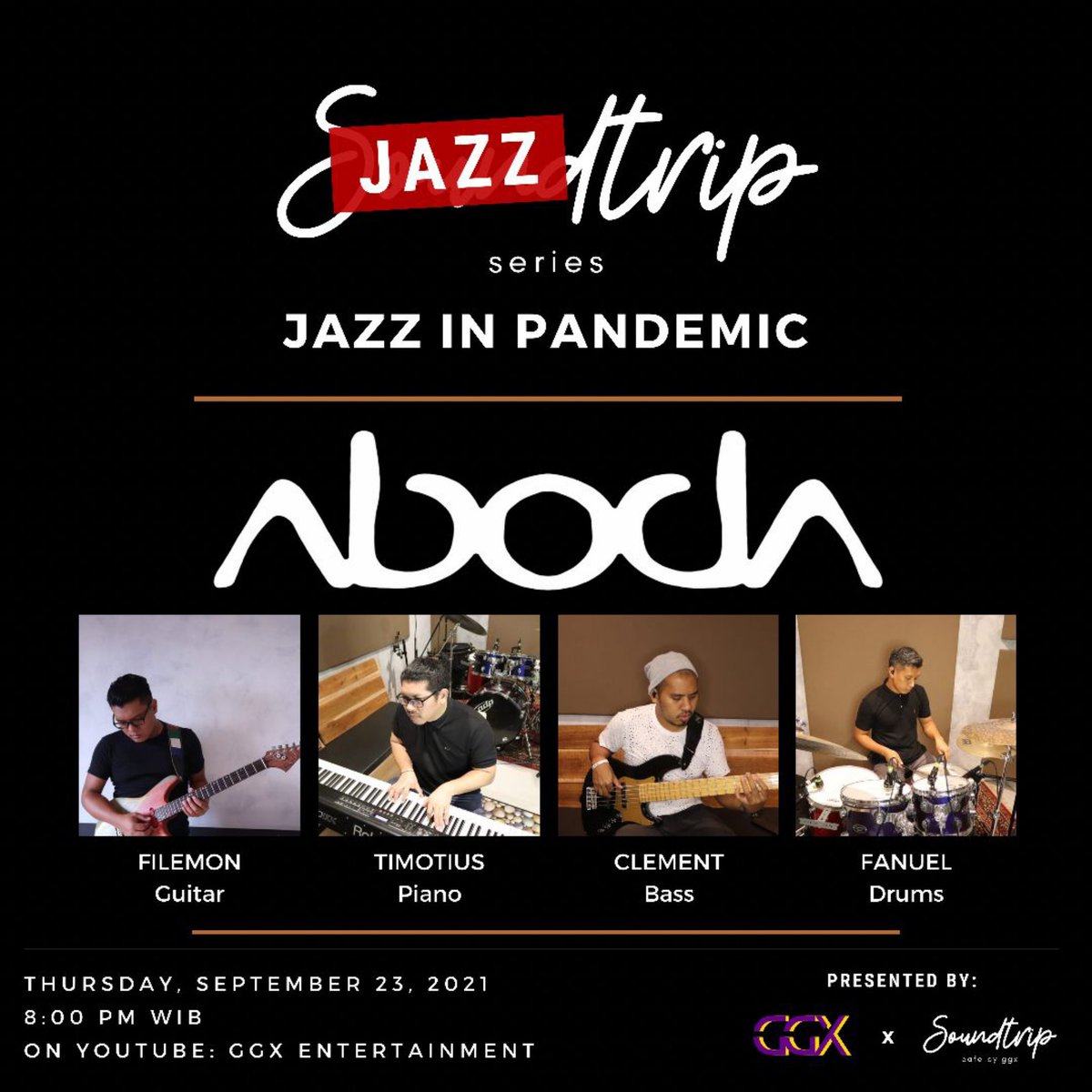 ABODA (@abodamusic) on Twitter photo JOIN US!
Thursday | September 23, 2021
8 PM
On GGX Entertainment Youtube Channel
youtube.com/c/GGXEntertain…
<a href="/TimmyNoya/">TimotiusNoya™</a> <a href="/fanuelnoya/">Fanuel Noya</a> <a href="/filemonnoya/">Filemon Noya</a> <a href="/clementnoya/">Clément Noya</a> JOIN US!
Thursday | September 23, 2021
8 PM
On GGX Entertainment Youtube Channel
youtube.com/c/GGXEntertain…
<a href="/TimmyNoya/">TimotiusNoya™</a> <a href="/fanuelnoya/">Fanuel Noya</a> <a href="/filemonnoya/">Filemon Noya</a> <a href="/clementnoya/">Clément Noya</a>
