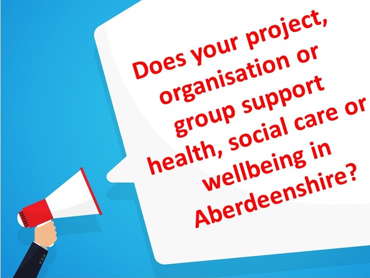 HSCPshire's tweet photo. Does your project, group or organisation support health, wellbeing or social care in Aberdeenshire? Then we, and our partners @AVAshire need to hear from you!
https://t.co/vDlKwzPAtH
#community #engagement #involveyourself #communitymapping https://t.co/pUP0DrAq7C
