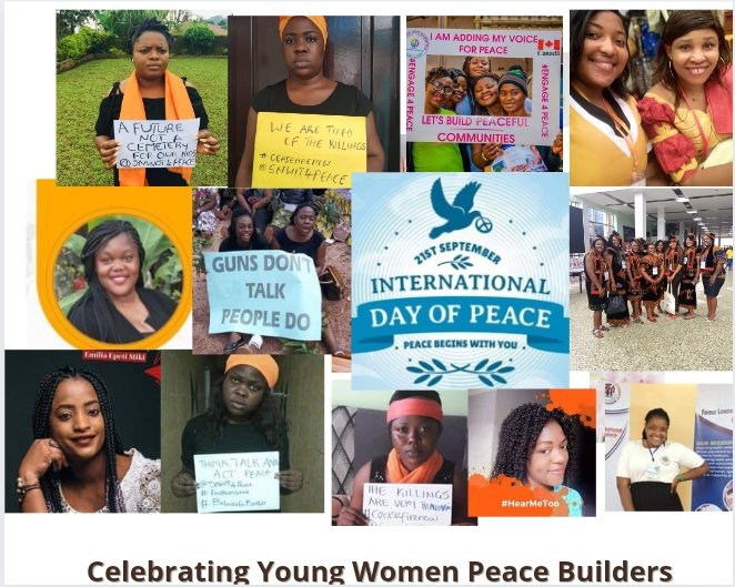 Dedicating this #InternationalDayofPeace2021 to all Young Women in the Peace Building Space in Cameroon. Thank you for all your contributions towards building sustainable peace. Your voices are loud and your work is significant
#YoungWomen4Peace
#InternationalPeaceDay