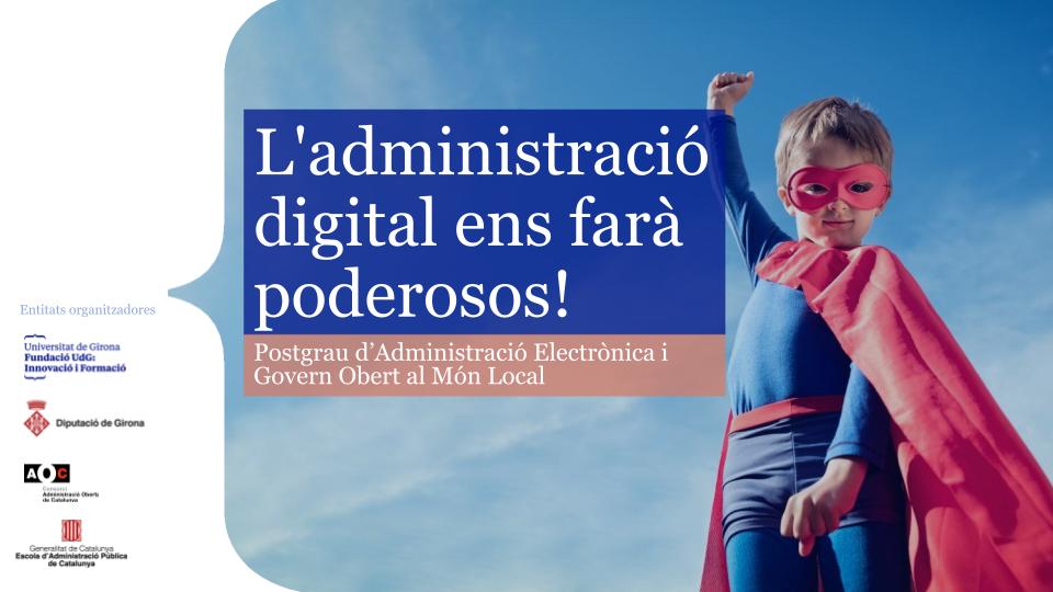 "Digitalització, transparència i Govern Obert. 
El repte d’assolir una Comunicació Clara"

Quin tros de tema, oi?
#ComunicacióClara #DretAEntendre #Simplificació #ProcessosEficients #DigitalitzacióComprensible...
i ➕
Lliçó inaugural
El 24/09 a les 19h
Gràcies als organitzadors!