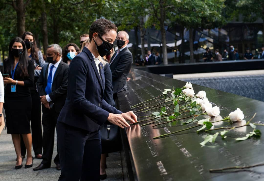 kaminajsmith's tweet image. #911 changed so much about how the world engages travels secures its people..the tragic loss of the innocent and heroic  never to be forgotten. It was therefore moving and fitting to join Heads of Gov and FMs in paying tribute as the very first event of #HighLevelWeek at #UNGA76