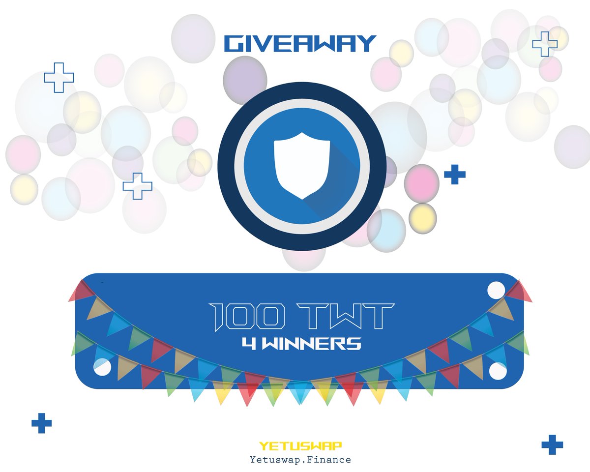 yetuswap's tweet photo. To celebrate the listing of $TWT on YETU Pools, we will #giveaway $ 100 worth of $TWT to 4 winners ( $25 each) in the next 3 days.
Join: https://t.co/QnXZqUDR1p
Follow: @yetuswap @TrustWallet @YetuNfts
Like, RT this post & tag 3 friends
Submit your BEP20 wallet.
Good luck! https://t.co/EsspHfbuHD