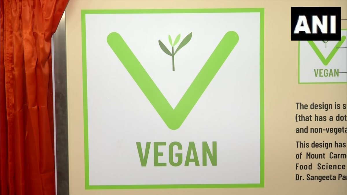 ANI's tweet photo. Food Safety and Standards Authority of India (FSSAI) introduces vegan logo for food products

"Earlier, we had logos for veg (green dot) &amp; non-veg foods (brown dot). We have a growing movement towards veganism. So we have come out with a vegan logo," says FSSAI CEO Arun Singhal https://t.co/P2lW86Mspj
