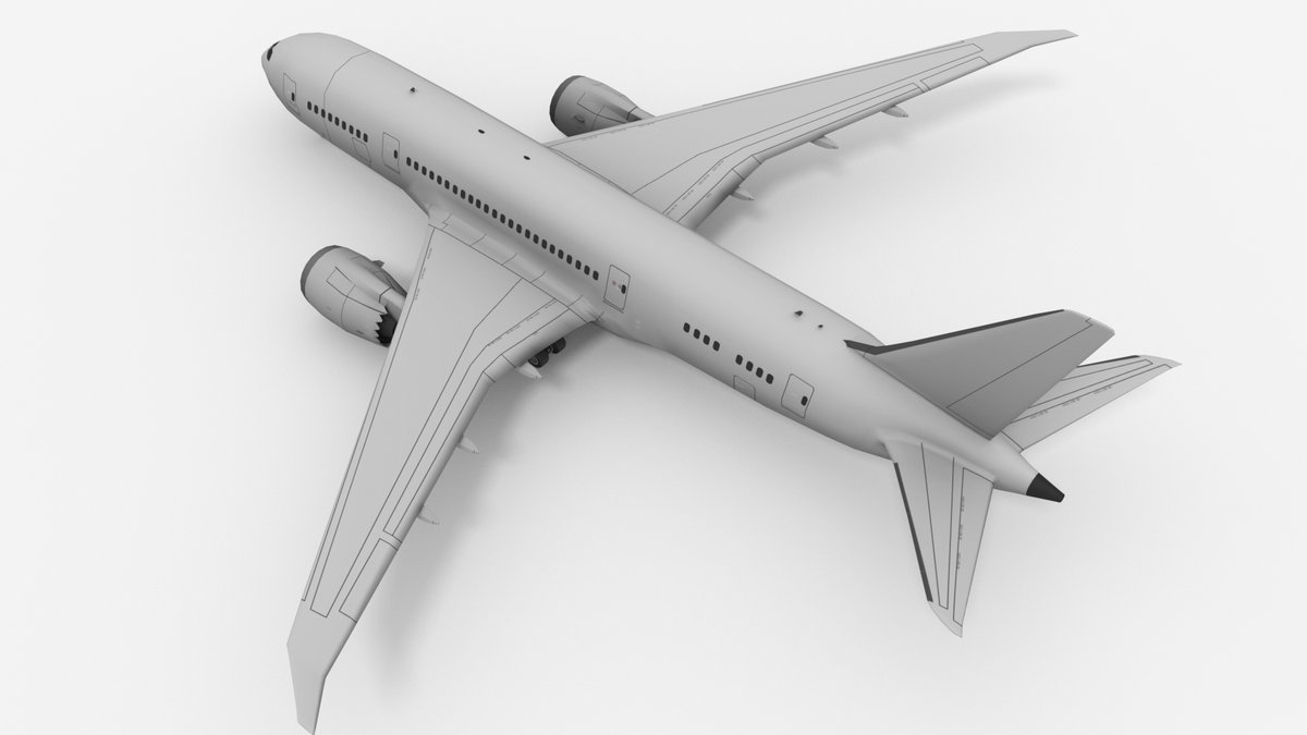 FetchCFD's tweet photo. Boeing 787 3D Model. Free download here: https://t.co/MqEgcxC4DW #3DModel #Blender3d #CAD #3drender #FetchCFD #Engineering #STEM #CADforCFD #CADforSimulation #Boeing787 https://t.co/e8MYJZQBZo