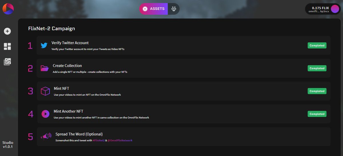ssbuxibtc's tweet image. Twitter makes NFTs very fast and the experience is very silky. I look forward to the project team to develop more functions. I will keep following up. Screenshot this and tweet with #FlixNet2 &amp;amp; @OmniFlixNetwork