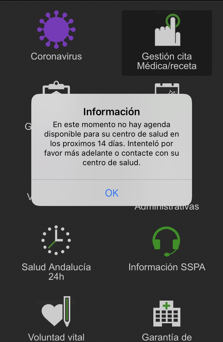 CaarolinaCB's tweet photo. 2 semanas llevo intentando pedir cita con mi médico de cabecera y de manera telefónica y lo único que sale es esto. VERGONZOSO 🤬 https://t.co/9zDbowyjBs