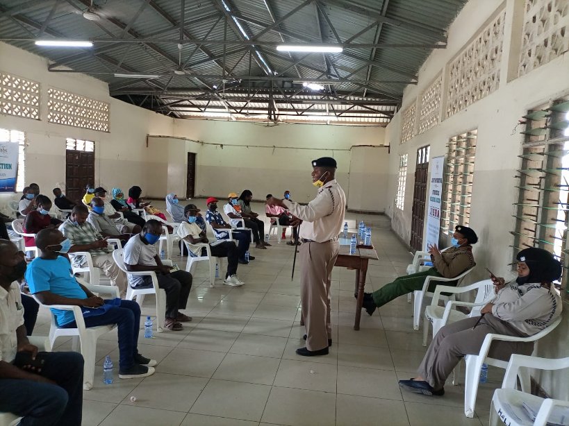 KECOSCE's tweet photo. The International Day of peace is being commemorated in Mombasa, a journey towards peaceful and secure elections was flagged off with CSO actors and leaders rallying communities to support peace efforts in the region. "Recovering better for an equitable and sustainable world" https://t.co/KplIJ0DSnT