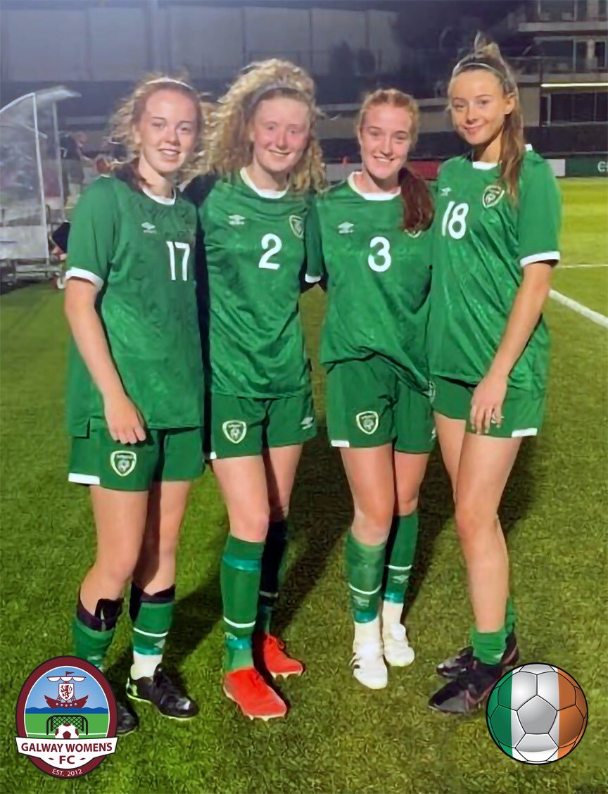 Well done to our fabulous four who all played a stellar part in the #IRLWU19 squad’s mini tournament in Portugal over the past week. 

The tournament concluded with a 2-0 defeat to a strong Danish side last night. 

Great experience for our players. 

#UpTheTribes 🇱🇻🇮🇪