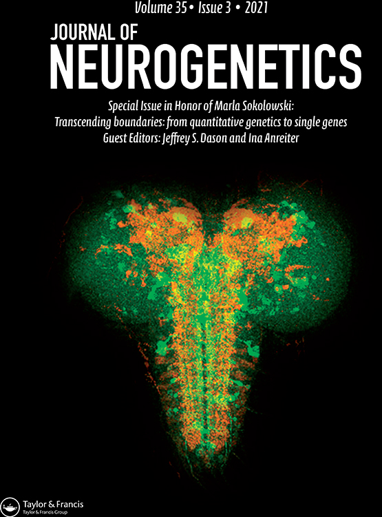 JeffreyDason's tweet image. Excited to share a special issue of the Journal of Neurogenetics (tandfonline.com/toc/ineg20/35/…) that celebrates the career of Marla Sokolowski (@msokolow1) that Chun-Fang Wu, @inanreiter and I co-edited. The issue includes articles from past trainees, friends and colleagues of Marla.