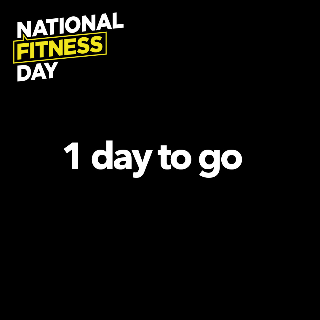 National Fitness Day is tomorrow! Stay tuned with the celebration across our social media channels as we raise awareness of the role fitness plays in people's lives! What does fitness mean to you? Let us know in the comments 👇 @_ukactive #FitnessDay #Fitness2Me @FitnessDayUK