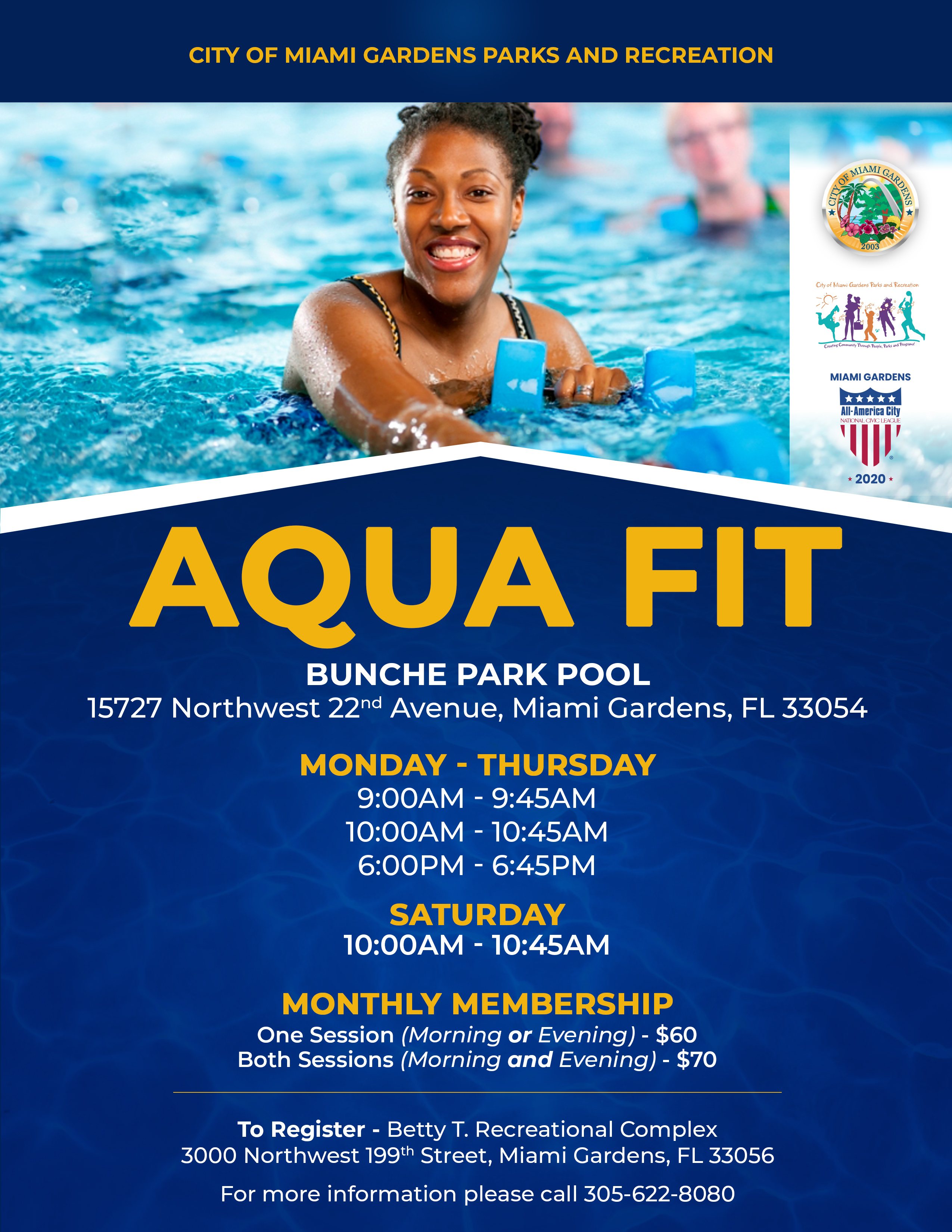 City of Miami Gardens on X Love a good pool workout Get a monthly membership for Aqua Fit at Bunche Park Pool. https t pkXR2tHEva X