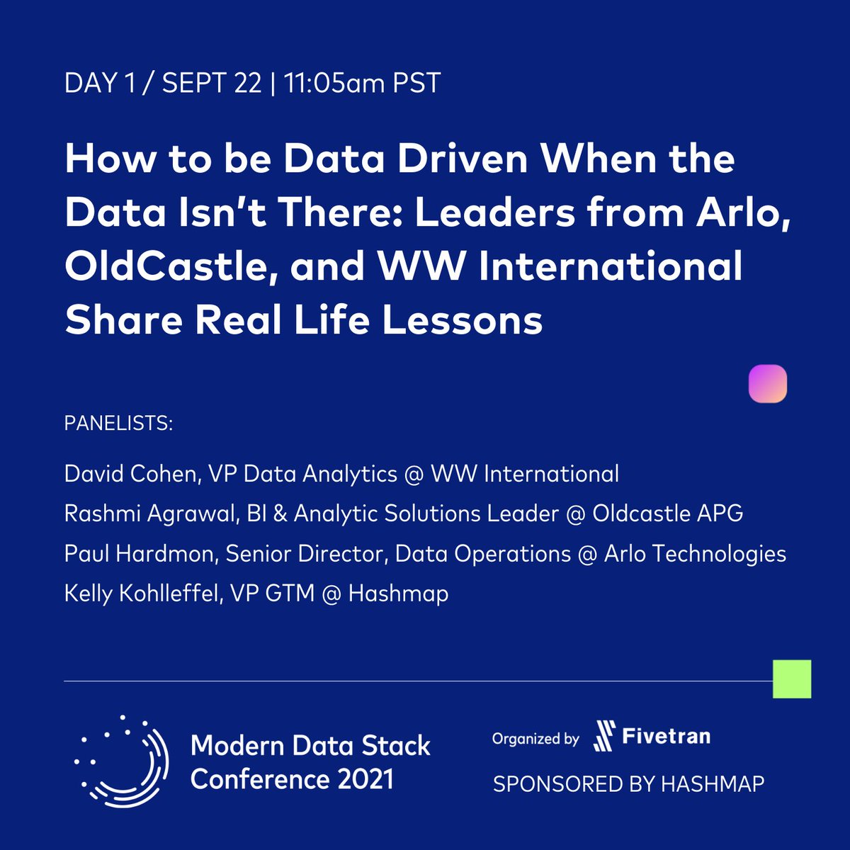 Getting a bit nervous now about speaking tomorrow at the Modern Data Stack conference - register now for #mdscon at 5tran.co/3jajrG7