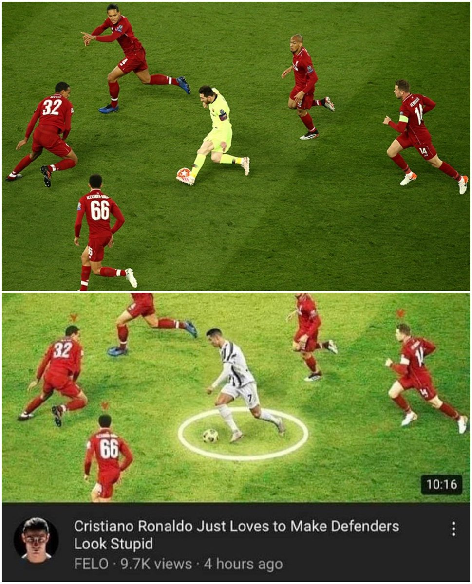 Messi10Era's tweet photo. No way they edited Messi out of this picture and replaced him with Ronaldo 😭😭 https://t.co/iU2Jow4ft1