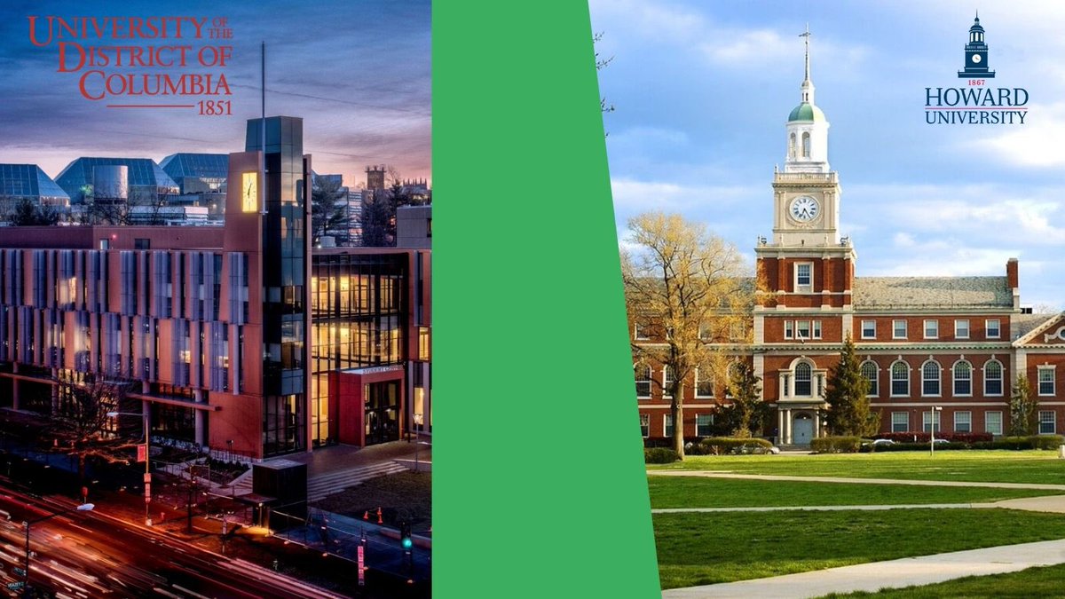 akaxo's tweet photo. Many people don’t realize that DC is home to 2 #HBCUs: @HowardU and @UDC_edu.
#UDC is a public land-grant college and one of the oldest HBCUs. #Howard is private and one of the largest. #AKAXO #AKA1908  #HBCUWeek #BlackExcellence https://t.co/lQfNohCCBr