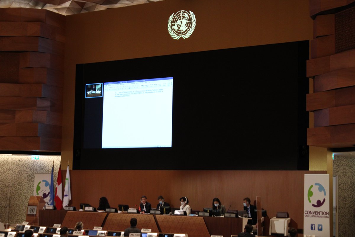ISUCCM's tweet image. #CCM2RevCon adopts its #finalreport. Final documents will be made available in due time. @swiss_un @ODA_Geneva