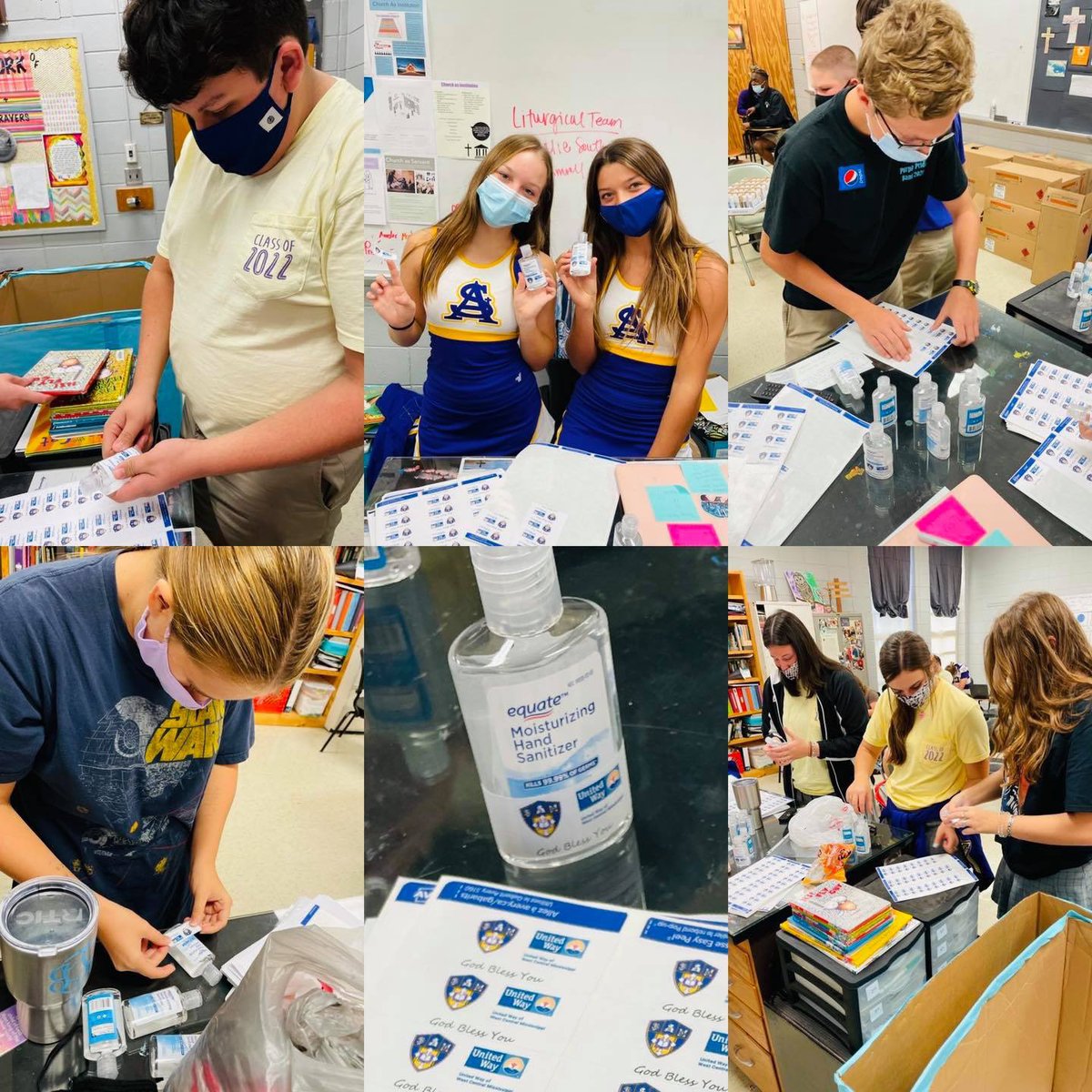 #SEPTEMBEROFSERVICE 

Our September of #Service Committee is preparing to give out hand sanitizers to our #community. 

Thank you to United Way of West Central Mississippi for helping us #LIVEUNITED!