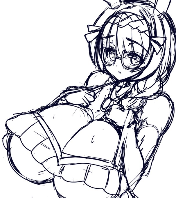 今日のラクガキWIP
マルゼンスキーの水着が小さいロブロイ 