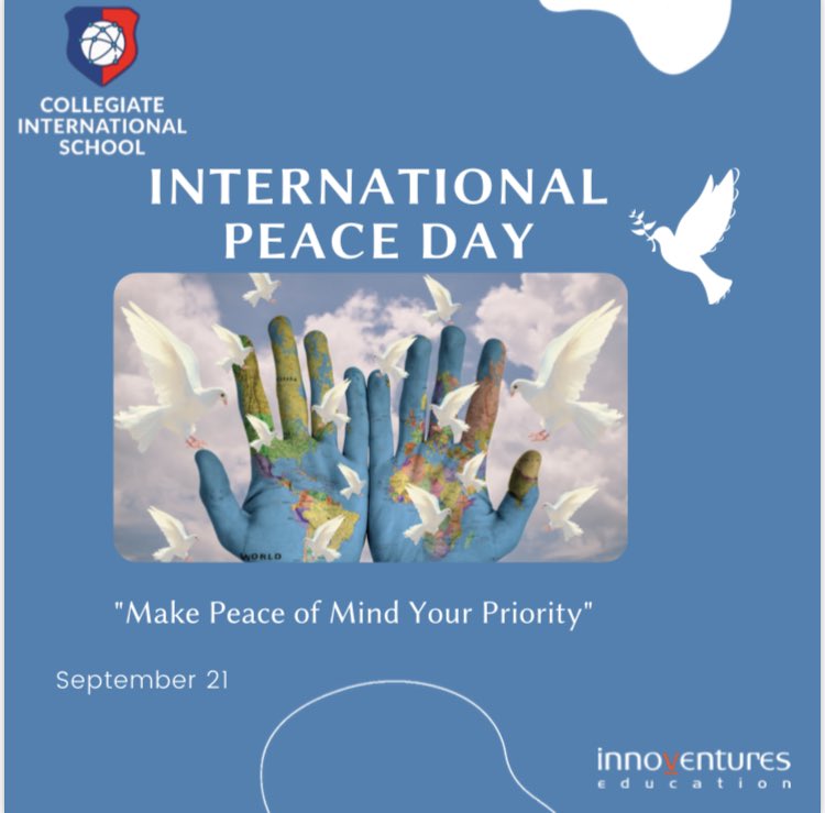 Finalists and winner of the CIS Symbol of Peace challenge will be announced tomorrow. We know we are excited. <a href="/cisdubai/">cisdubai</a> <a href="/IVEIschools/">Innoventures Schools</a> #WorldPeaceDay2021