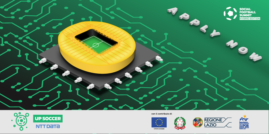 Sms_Ita's tweet photo. Vi presentiamo 𝗨𝗽 𝗦𝗼𝗰𝗰𝗲𝗿 @NTTDATA_IT 
Start-up competition per l’innovazione nel calcio per selezionare startup, PMI e team di aspiranti imprenditori che hanno ideato, progettato e/o realizzato attività, servizi e prototipi per la football industry https://t.co/7eLfLMmJUh https://t.co/ObPbGPFFIc