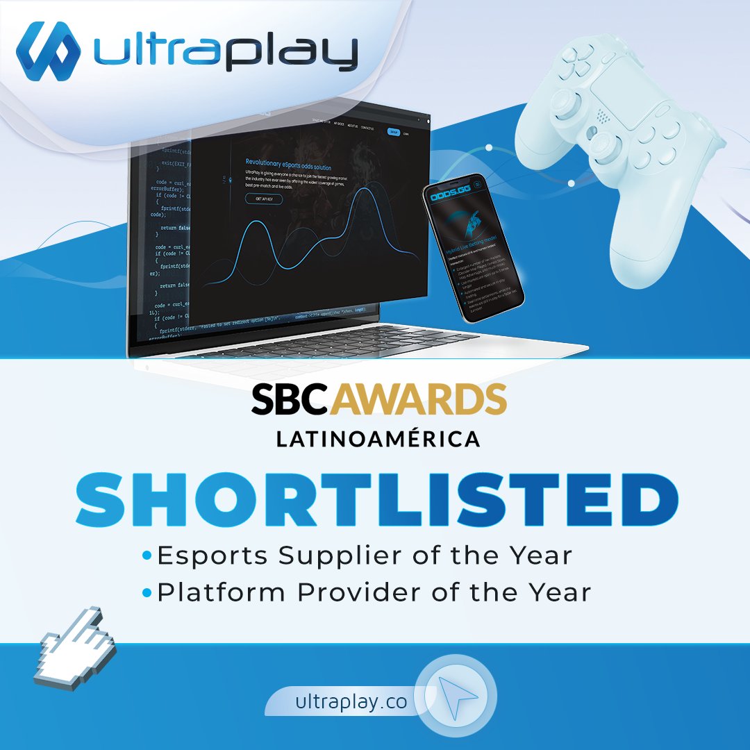 WE ARE SBC AWARDS LATINOAMÉRICA 2021 NOMINEE

This nomination is special as we are shortlisted for the first time in the SBC Awards Latinoamerica in two categories. 

🏆 Esports Supplier of the Year
🏆 Platform Provider of the Year

#UltraPlay 
#SBCAwardsLatinoamerica