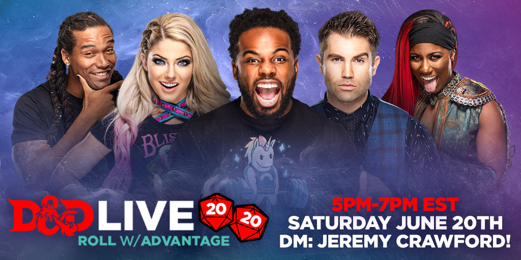WWE's tweet photo. RIGHT NOW! @UpUpDwnDwn is taking part in #DNDLive2020! Head on over to https://t.co/xHB3TfEraV to join your friends from #ROLLOUT!  Donate to #RedNoseDay today!

@AlexaBliss_WWE @GREATBLACKOTAKU @XavierWoodsPhD @MmmGorgeous @WWEEmberMoon https://t.co/JU7u0ZrwtJ