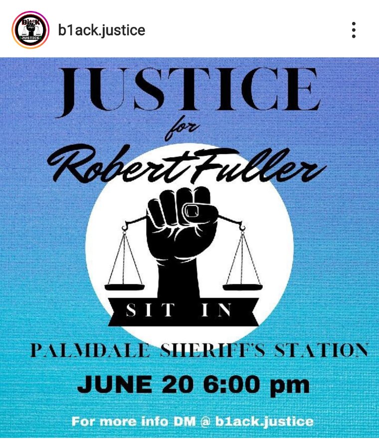 The LA County Coroner initially ruled Fuller's death a suicide, but his family believes he was lynched, and there have been regular protests in Palmdale against his death. There's a sit-in scheduled tonight at the Palmdale LASD station.