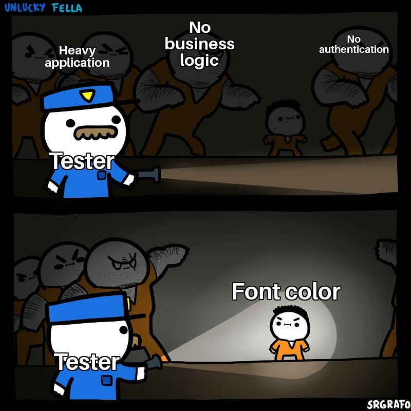 Imemegrant1's tweet image. And they named the testing tool as KARMA...
.
.
.
#angulardeveloper #angulartesting #karmajasmine #developer #tester #html #css #javascript #fonts #memes instagram.com/p/CBnenPbByV0/…