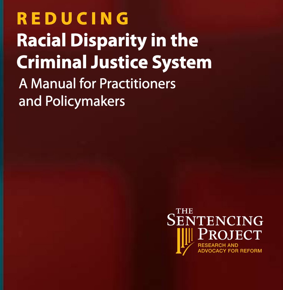 289/ "Criminal justice practitioners cannot eliminate all disparities from the system alone... Minority overrepresentation in the criminal justice system is the end result of disparate treatment in ... education, jobs, sustainable income, and affordable housing."