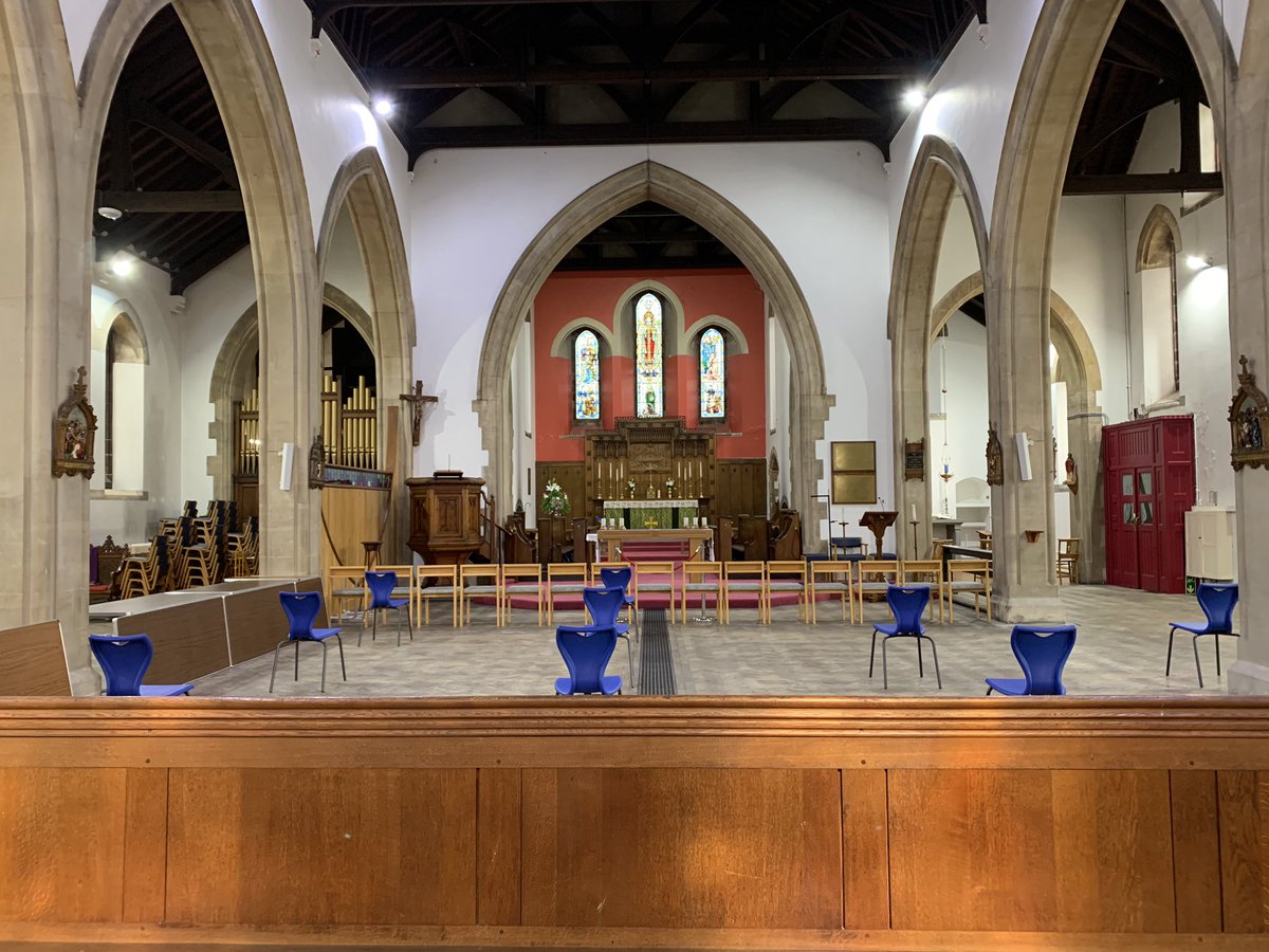 Looking forward to welcoming people to St Agnes’ for private prayer. Just a few more things to do and from 10am Tuesday we should be open. Strict social distancing and a one way system in and out.