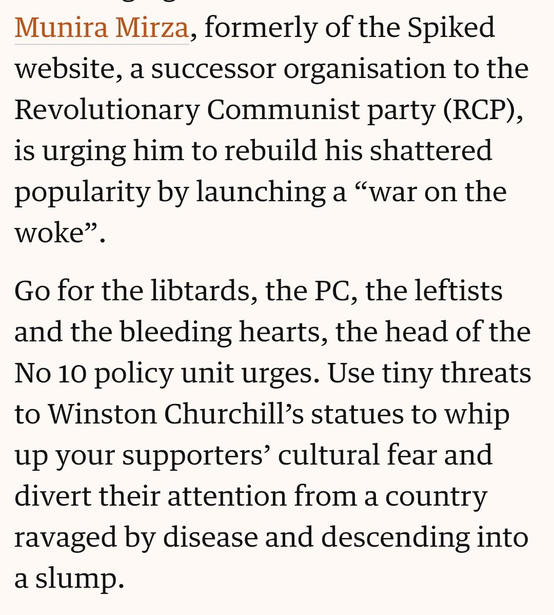 The modern right is closer to Bolshevism than to Burke ...  https://amp.theguardian.com/commentisfree/2020/jun/20/the-far-left-origins-of-no-10s-desperate-attack-on-all-things-woke-#click=https://t.co/MJ5GUxWU1g
