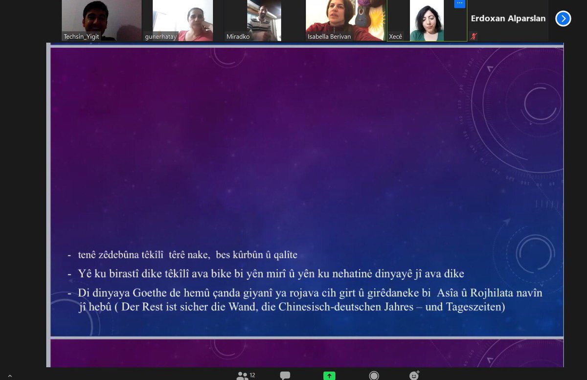 Mamoste Îsabella Bêrîvan, ev meheke bûye çirayek di mala me de. Bedewa di nav çar siwariyên ilmê de. Heyran te ne şagirtên te. Hezar spas 🌺💐 <a href="/iberivan1/">I. Bêrîvan</a>