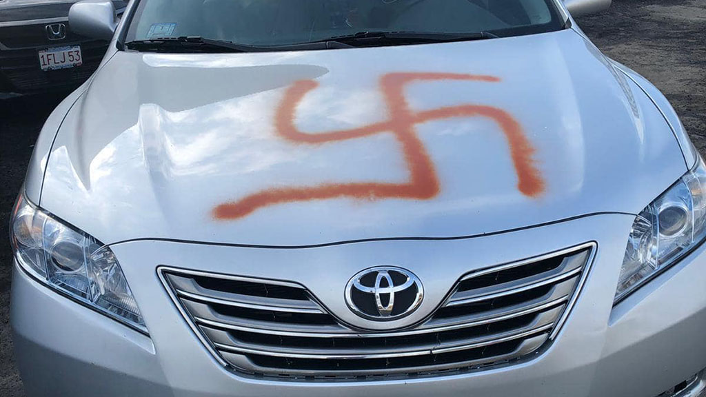 Revere Police Investigate Hate Crime After Car Found Vandalized With