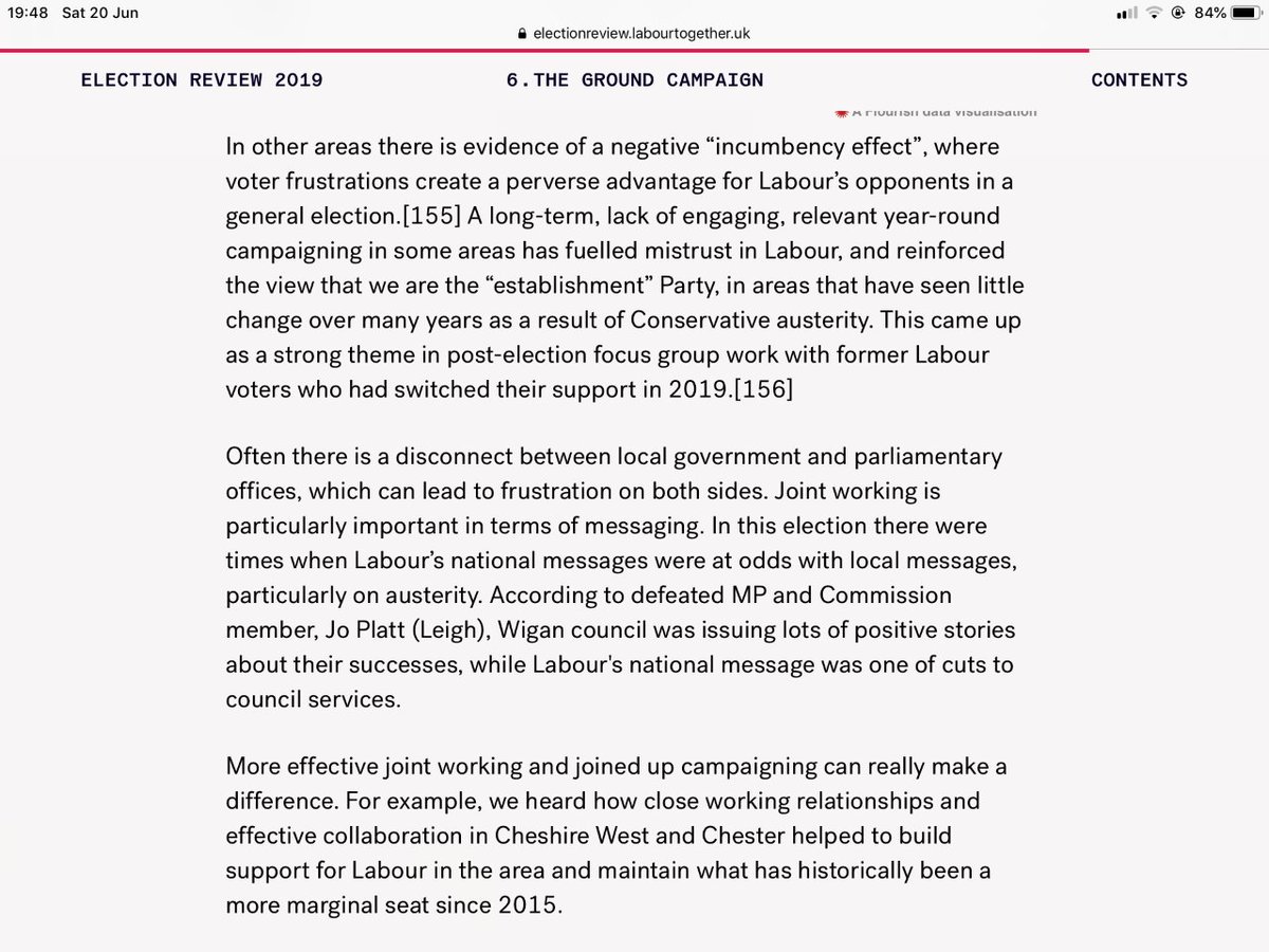 20. Again, in Leigh  @JoPlatt is right to have called out the inconsistent messaging – nationally v locally around cuts to public services.