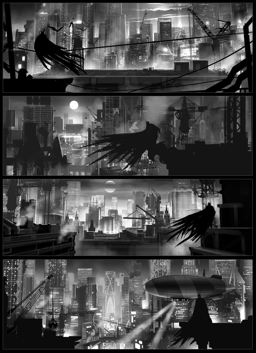 @KwingReviews @atomhawk Also did a few ideas for Gotham skyline, im a huge batman fan so doing those was super fun. 