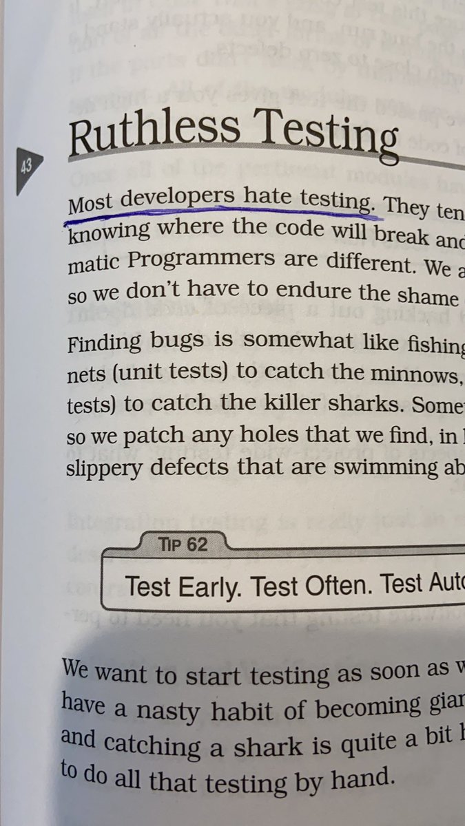 matzika00's tweet image. Story of my (professional) life.

#SoftwareEngineering #pragmaticprogrammer