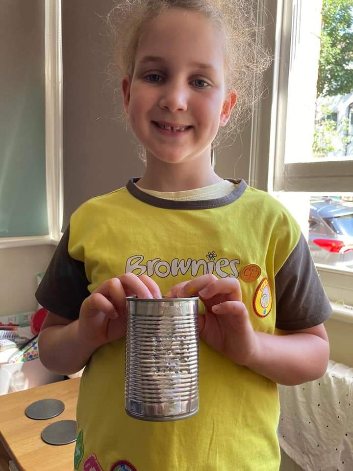 GuidingSussexE's tweet photo. Lanterns from tin cans. Can't wait to see these tonight when it's dark!
π
#MidsummerMadness2020 #virtualsleepover #girlguidingsussexeast #girlguidinguk #girlguiding #stayinghome #guideleaders #girlguides #somethingtoshoutabout #campingathome https://t.co/aR8vR78txA