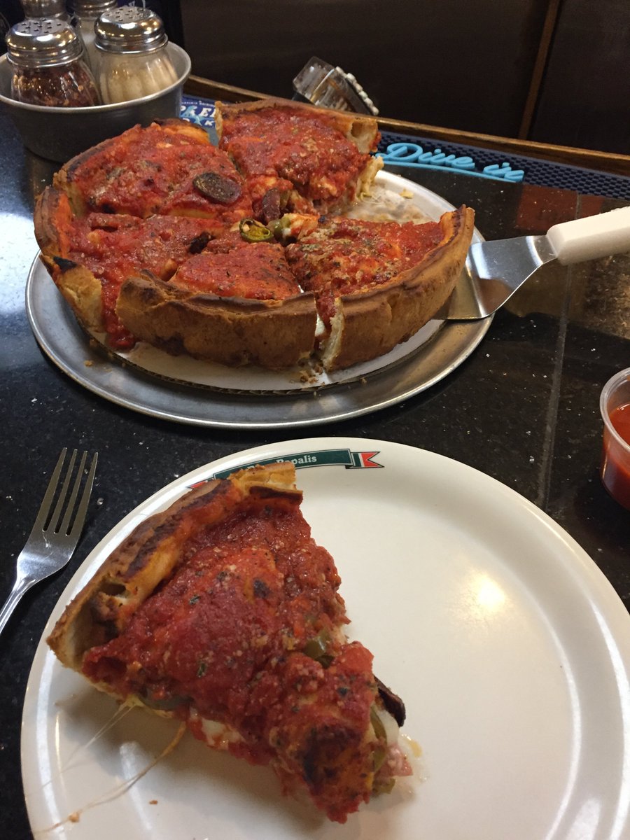 The afternoon was a guided walking tour, including some of the fantastic murals in Detroit. The guide was a local attorney, and very good, although the inclusion of his rather nondescript office was a little odd. Anyway, it all deserved following up with a very deep pan pizza.