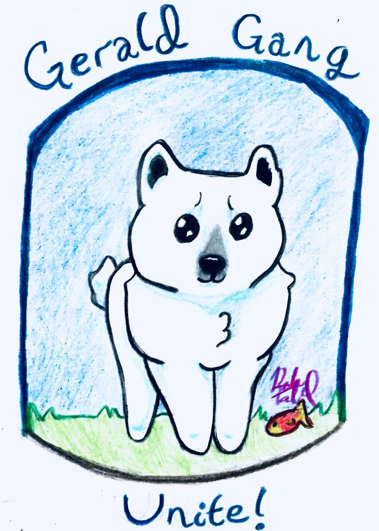 Sulfur_99's tweet photo. I drew some more fanart of Gerald! Gotta love this cute, fluffy boy. @WaTeR_SG_ I hope you like it! https://t.co/n58k4PDkhr