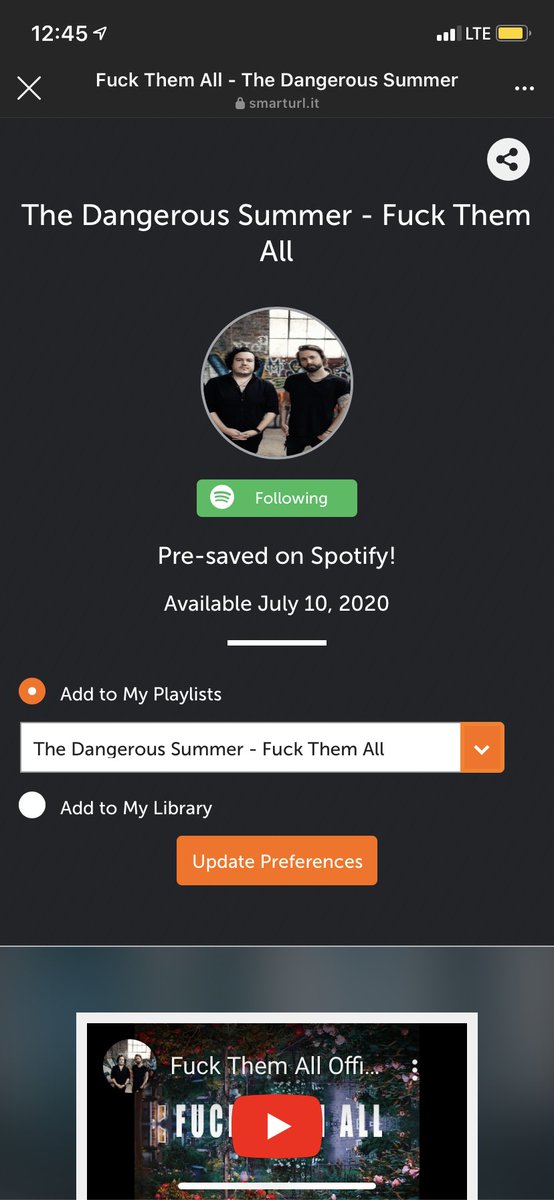 if you need a new band to listen to i HIGHLY suggest @dangeroussummer every single song hits me right in my soul. also pre save their new song coming out july 10th(: #fuckthemall #thedangeroussummer