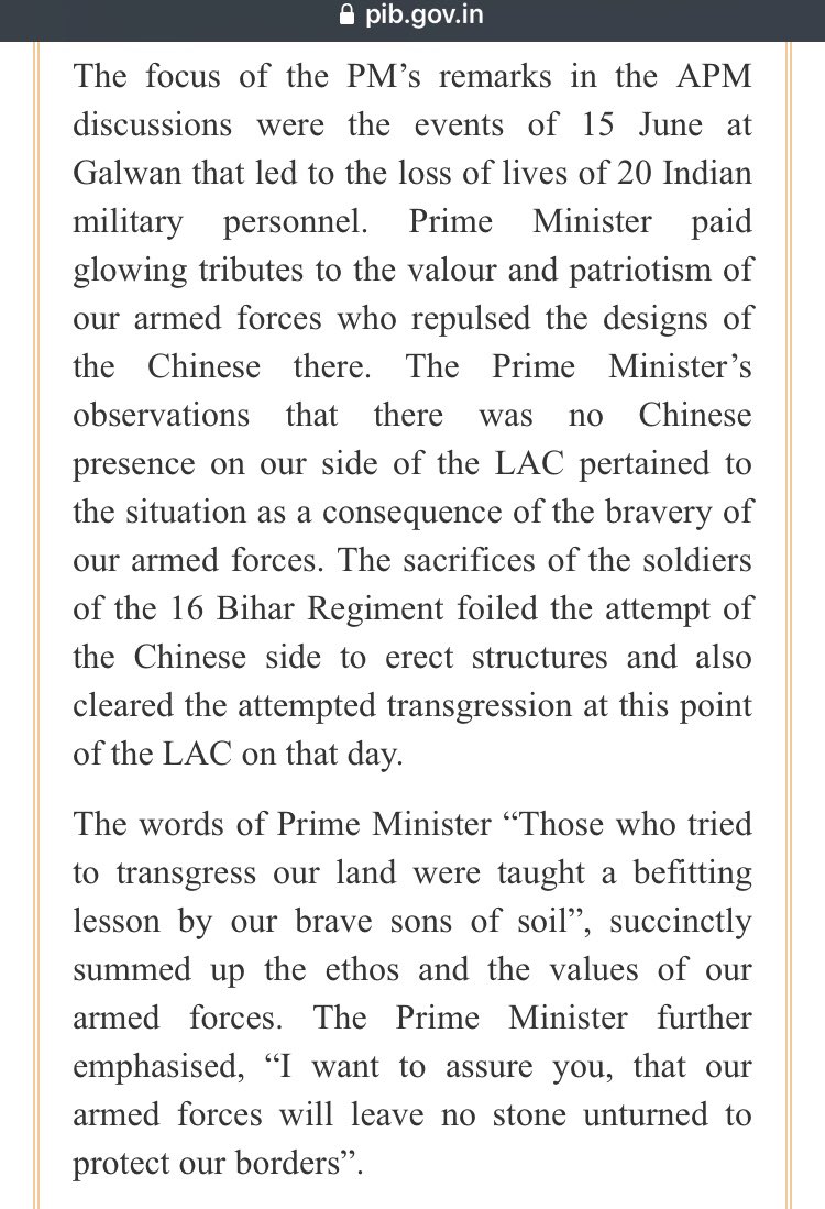 Given the government’s clarification on the PM’s statement, option 1 is likely. But why did it take more than 12 hours to issue a clarification? Which brings me to...5/