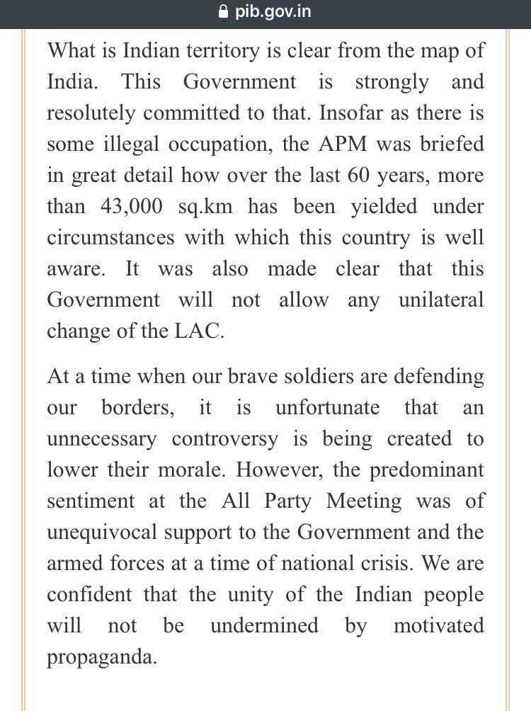 Given the government’s clarification on the PM’s statement, option 1 is likely. But why did it take more than 12 hours to issue a clarification? Which brings me to...5/