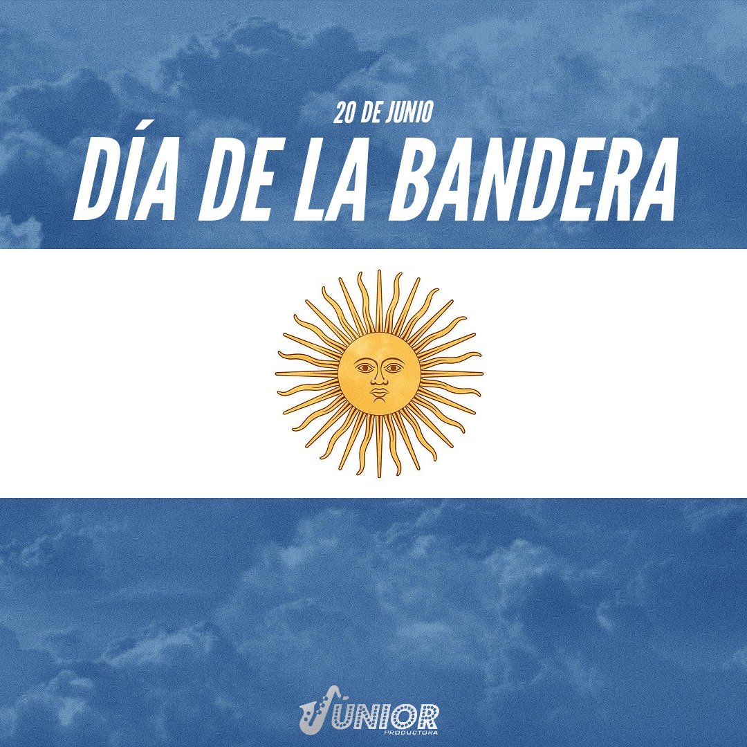 ♥️ Orgullosos de llevarla a cada escenario #DiaDeLaBandera ¡Argentina! 🇦🇷