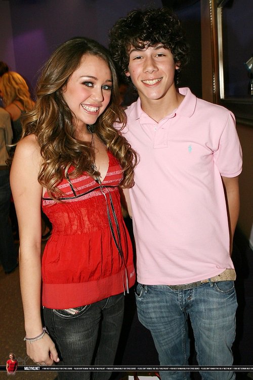 June 20, 2006: Nick Jonas visited Miley Cyrus on the set of TRL while she was cohosting the show with Ashley Tisdale