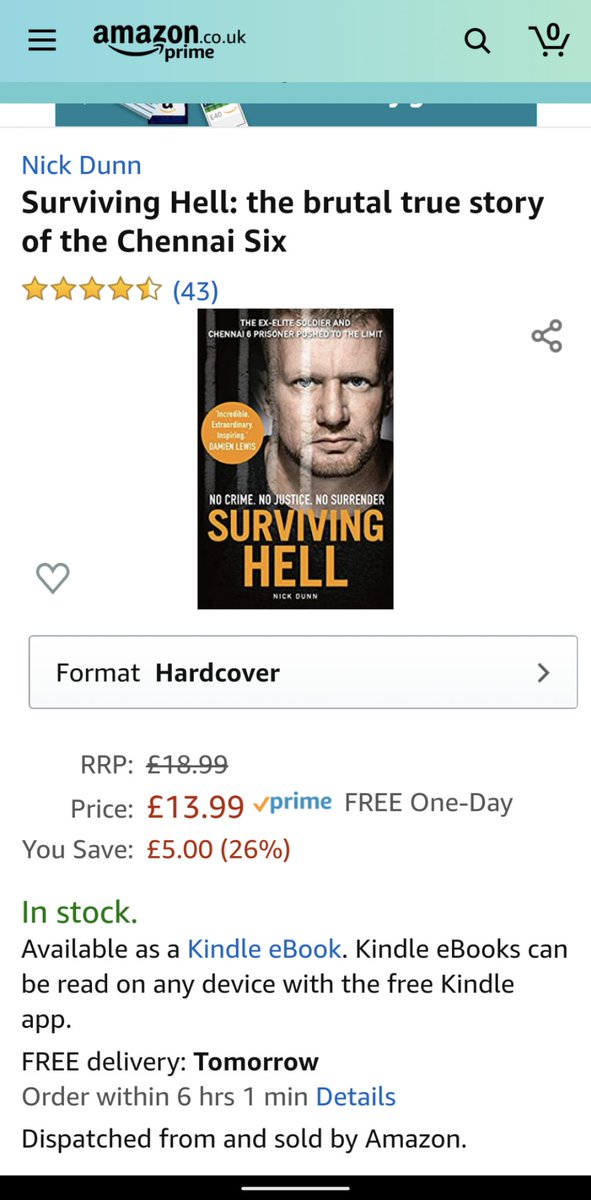 If you quickly order now you'll get it in time for fathers day. A great read of a modern day travisty