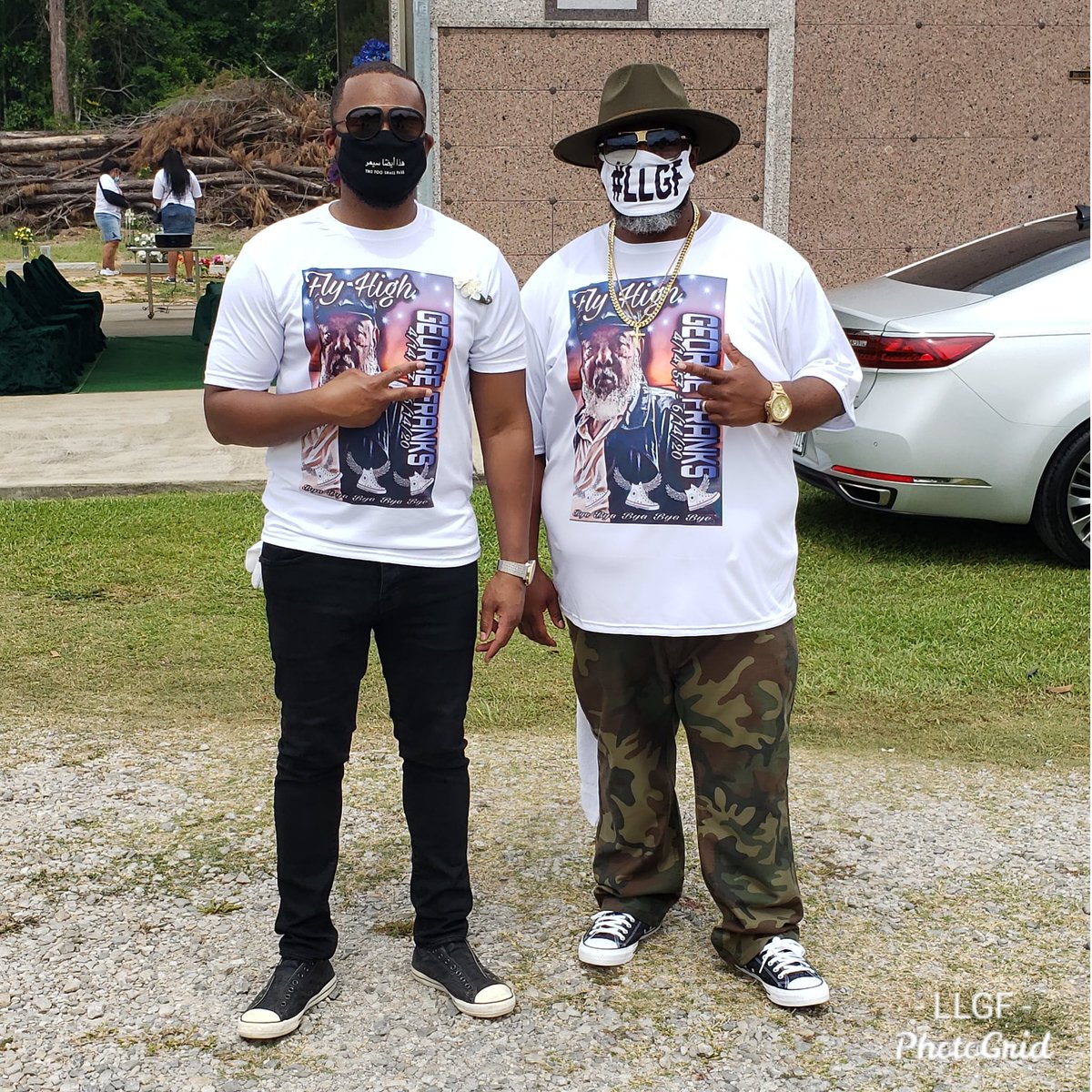 INDAFAMDIME's tweet photo. Me &amp; Bruiser had to rep for Uncle George... #LLGF https://t.co/ljtkpEMSL7
