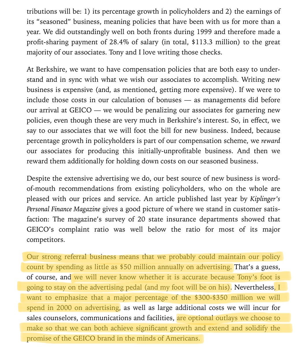 26/I'll leave you with some references containing more insights on LTV and CAC.LTV and CAC may seem like newfangled terms, but Buffett was talking about this trade-off way back in 1999! https://www.berkshirehathaway.com/letters/1999htm.html