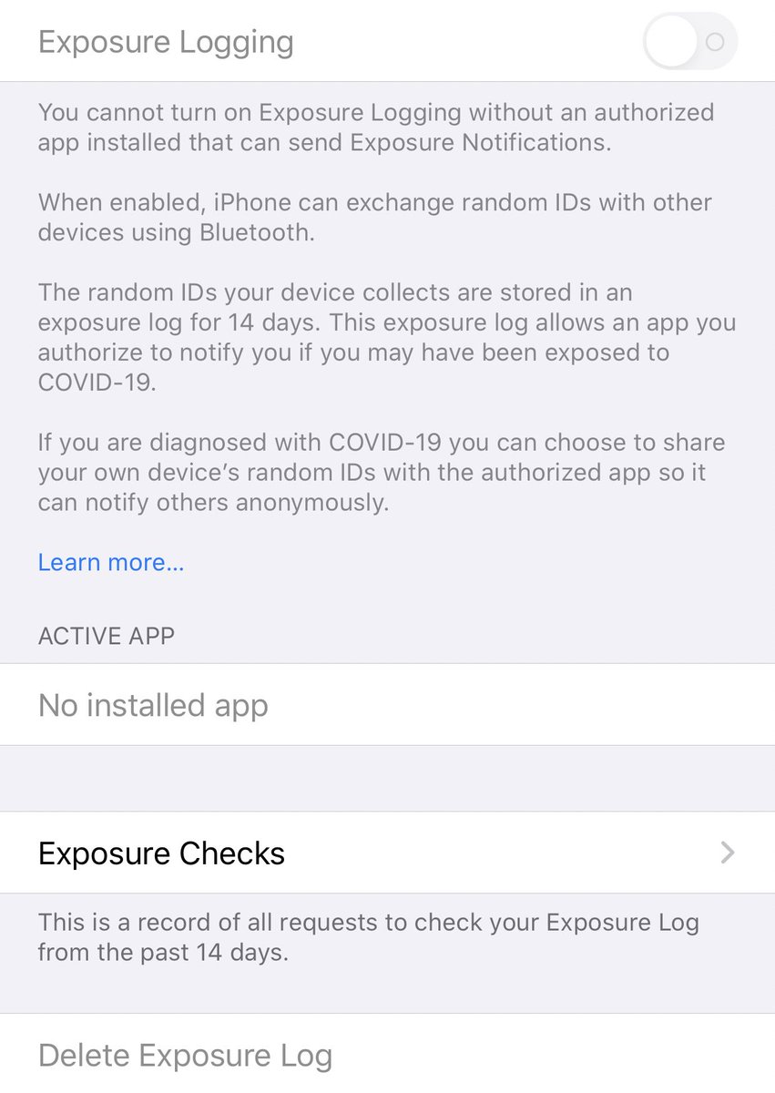 So umm... there’s a COVID-19 exposure log trying to sync with my Bluetooth and Health app, and I definitely did not download or consent to adding the exposure log (contact tracing tool) to my phone. WTF is this?
