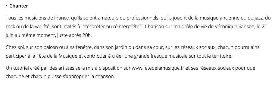 SchnockRevue's tweet photo. Je crains le pire.
La chanson de Sanson est remarquable mais harmoniquement et rythmiquement trop vicieuse pour un raoût collectif.
Connaissant le sens du rythme des français...
#GrandeFresque #FeteDeLaMusique2020 https://t.co/pXdsVq5cED