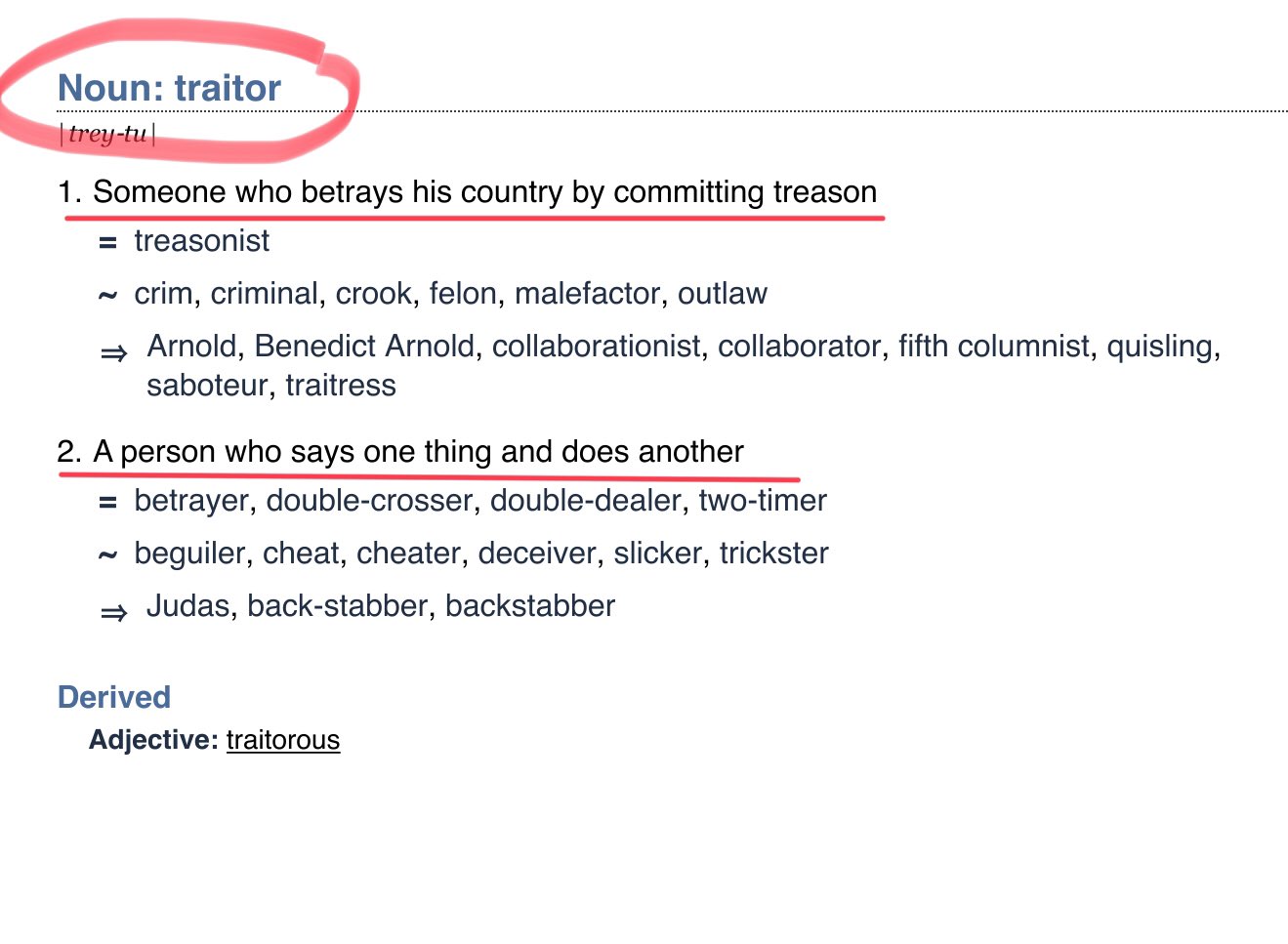 Traitor Definition & Image