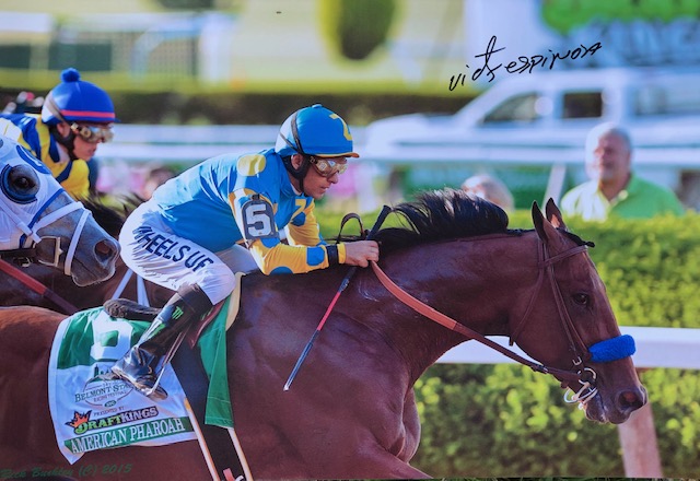 AfterFinishLine's tweet photo. 3 GIVEAWAY WINNERS!

Belmont memorabilia are ready to mail. TY for entering! #BelmontStakes photo #AmericanPharoah #VictorEspinoza~2019 winning photo of Sir Winston #MarkCasse #JoelRosario~2018 @SInow magazine #Justify #MikeSmith. Sry, glass broke. Congrats to Olivia-Matt-Jenny https://t.co/lJMJGzpOSn